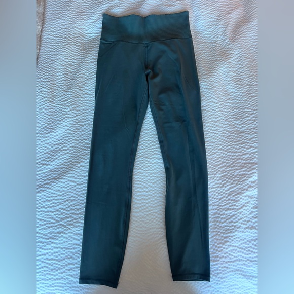 Vuori ribbed waist leggings sz small NWOT Blue/Green sea color - Picture 4 of 12